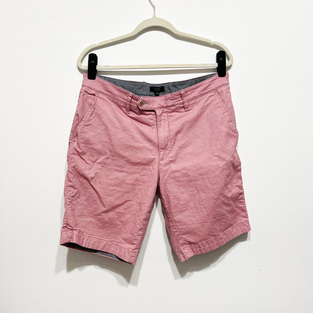 Ted Baker mens washed red pink shorts Size 34R
